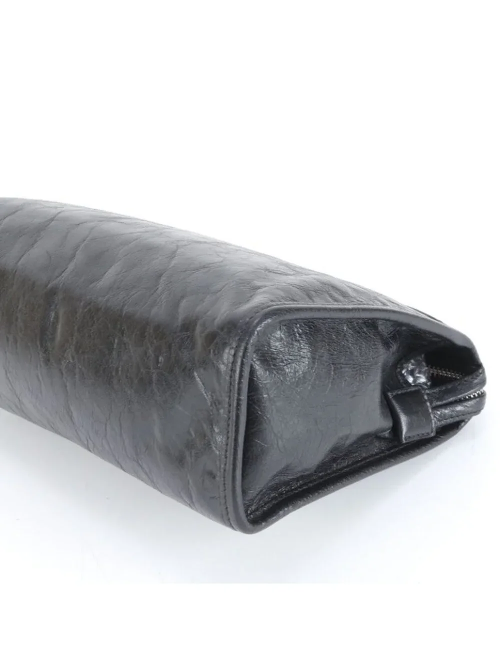 ★SOLD★ Gucci Interlocking Leather Clutch Pouch Black Ewe - Picture 5 of 8